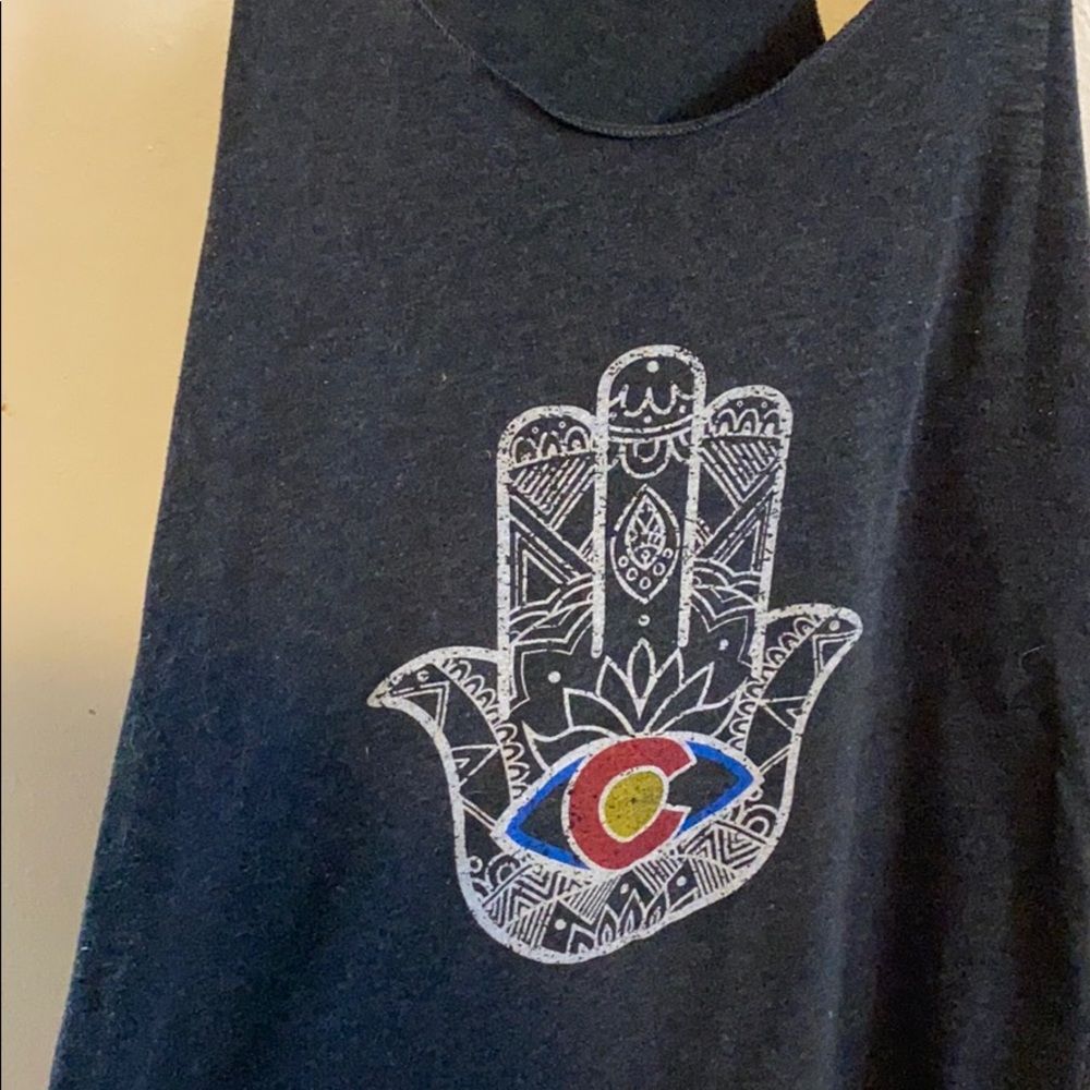 Dark Grey Colorado Yoga tank top